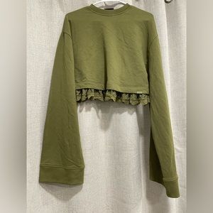 FENTY X Puma by Rihanna Limited Edition, Size 38 S, Oversized short hoodie green